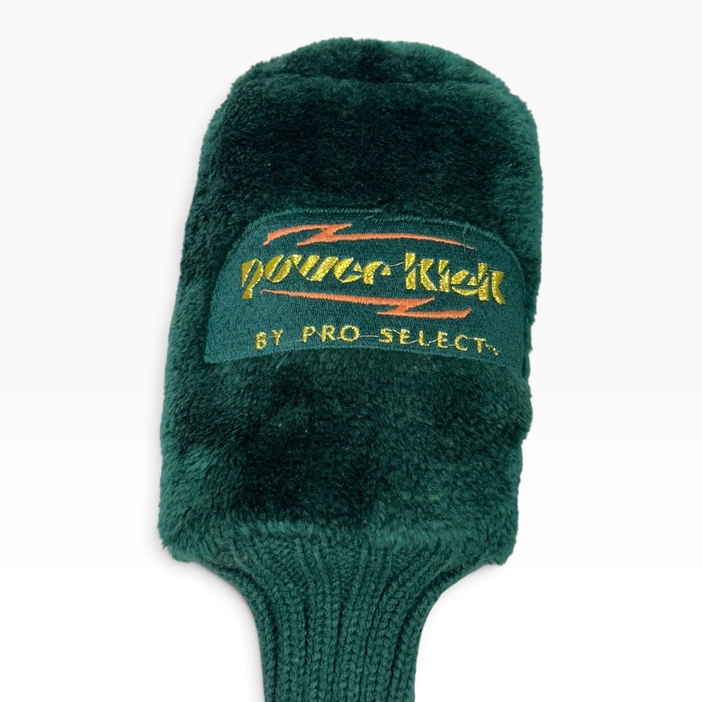Vintage Pro-Select Power-Kick #1 Driver Headcover Green Golf Club Cover - Picture 2 of 6